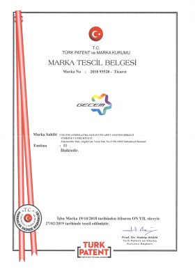 MARKA TESCİL BELGESİ
