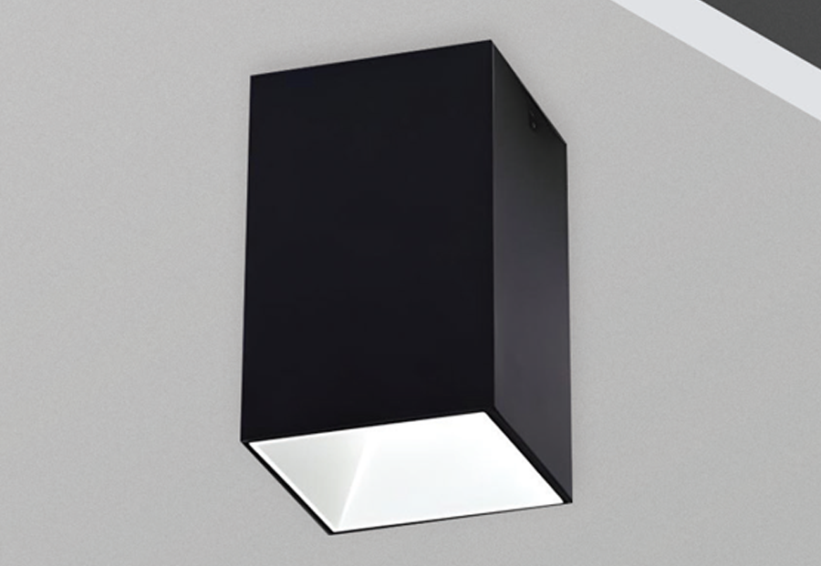 Surface Mounted Square GU10 Spotlight Luminaires
